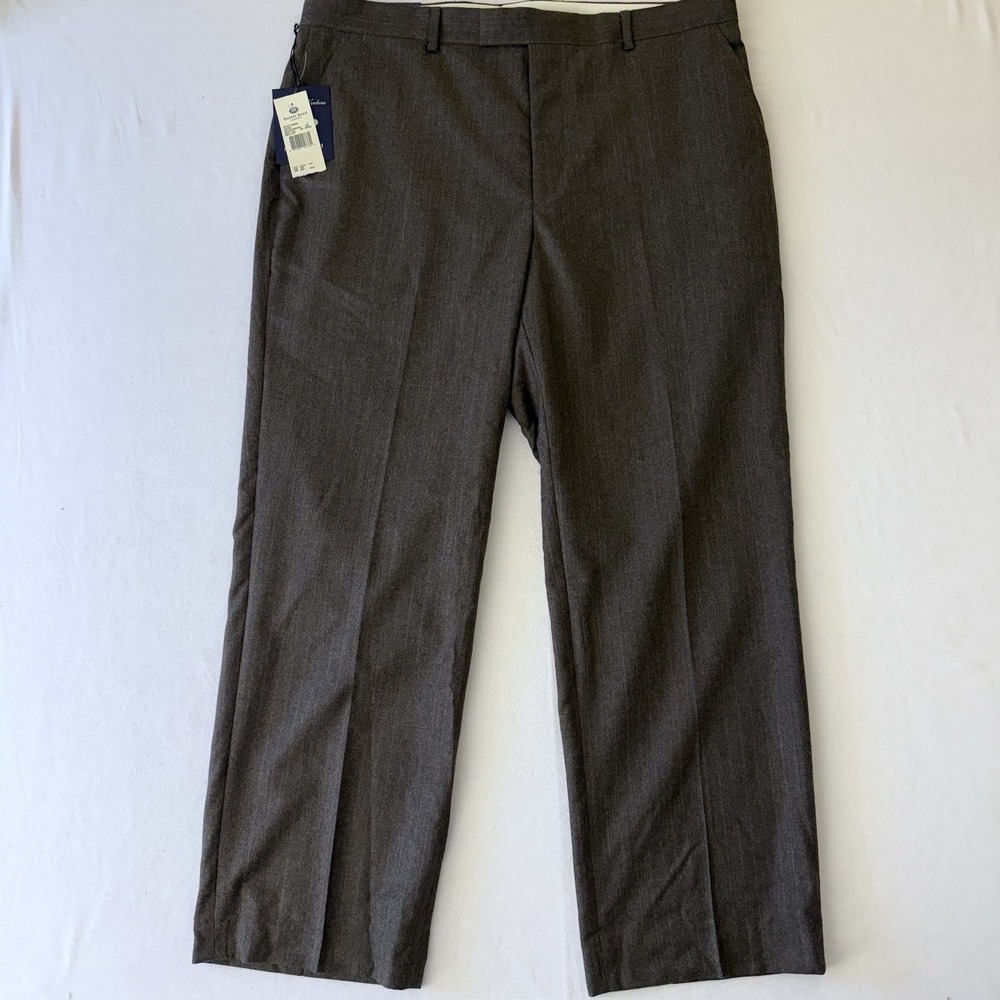 Austin Reed London Mens 38x30 Brown Windsor Woolens River Tweed Dress Pants NWT